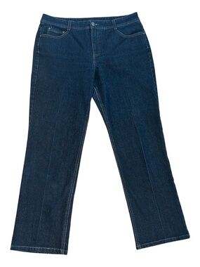 Charter Club Dark Blue Classic Fit Straight Leg Jeans Like New Size 14